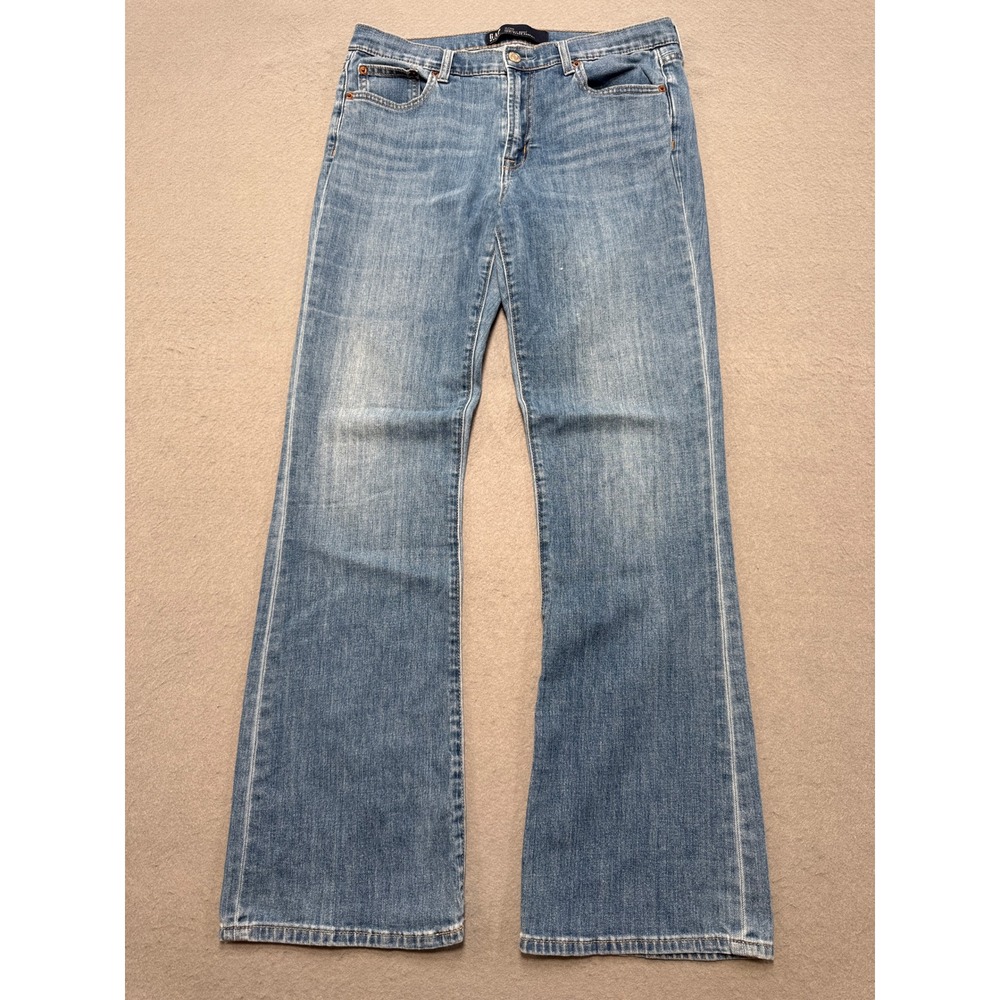 GAP Jeans Women's 10/30R Blue Denim Perfect Bootcut Mid Rise Medium Wash Relaxed